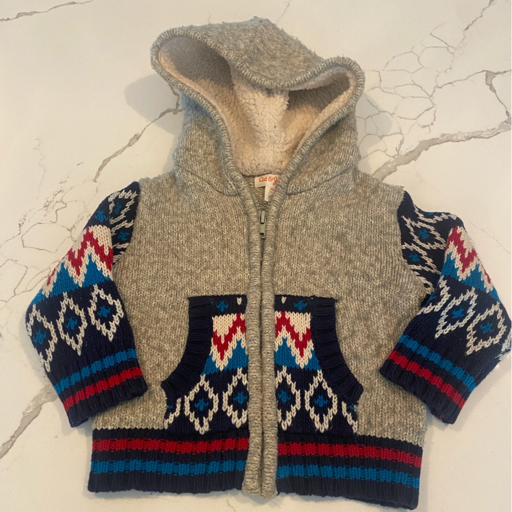 Cat and Jack Winter Sweater - Size 12 Month